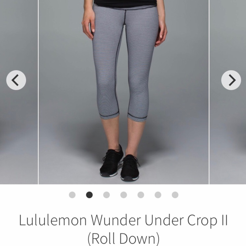 Lulu lemon gingham print leggings